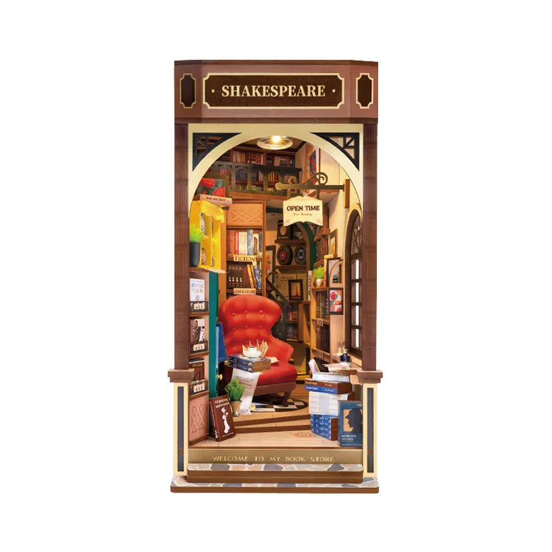 Rolife Shakespeare's Book Shop DIY Book Nook Kit