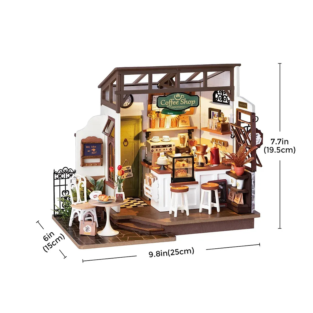 Rolife Coffee Shop DIY Miniature Kit