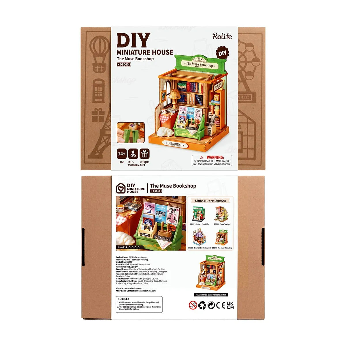 Rolife The Muse Bookshop DIY Miniature Kit