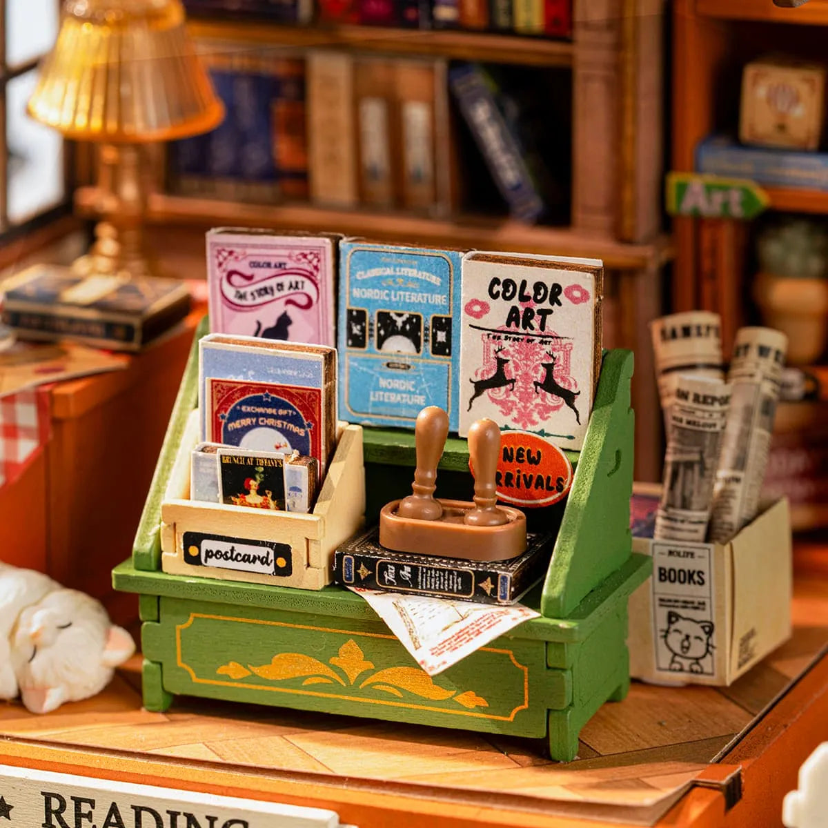 Rolife The Muse Bookshop DIY Miniature Kit