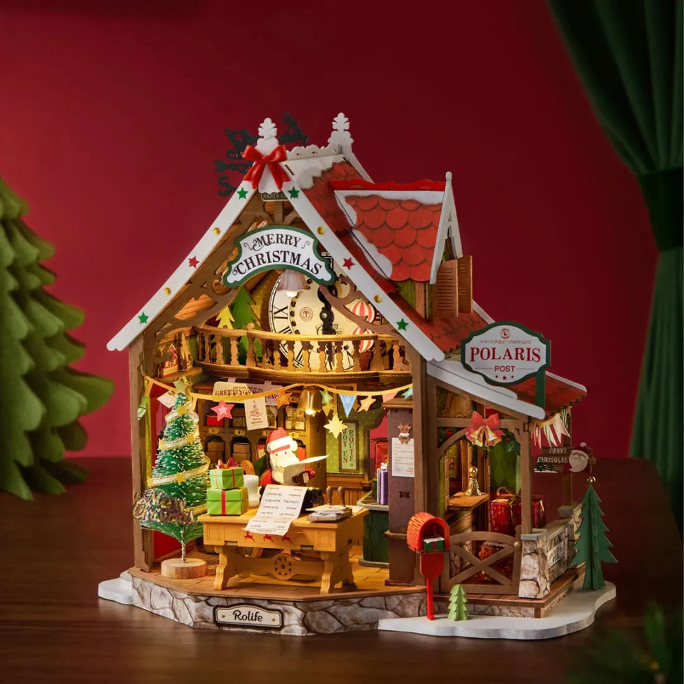 Rolife Polaris Post Office DIY Miniature Kit