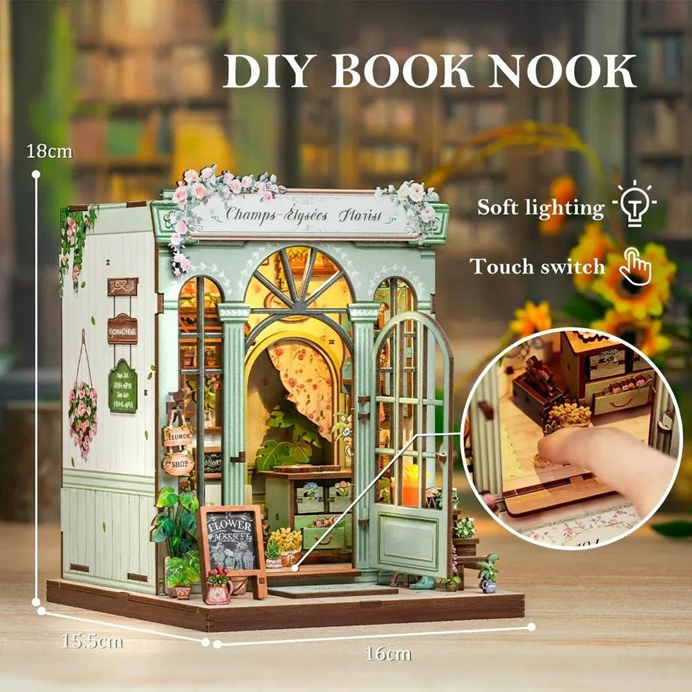 CuteBee Champs-Elysees Florist miniature house DIY kit