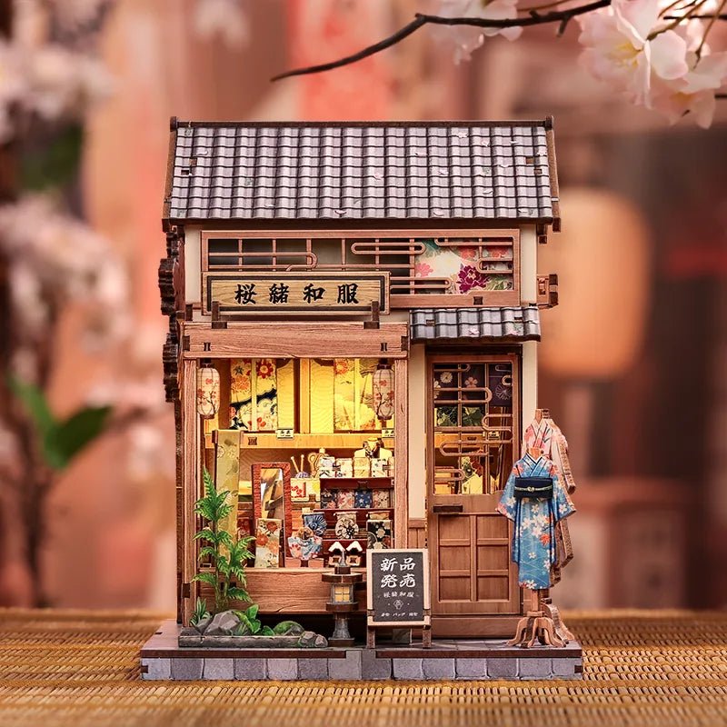 CuteBee Sakura O Kimono Miniature House DIY Kit - Little Worlds