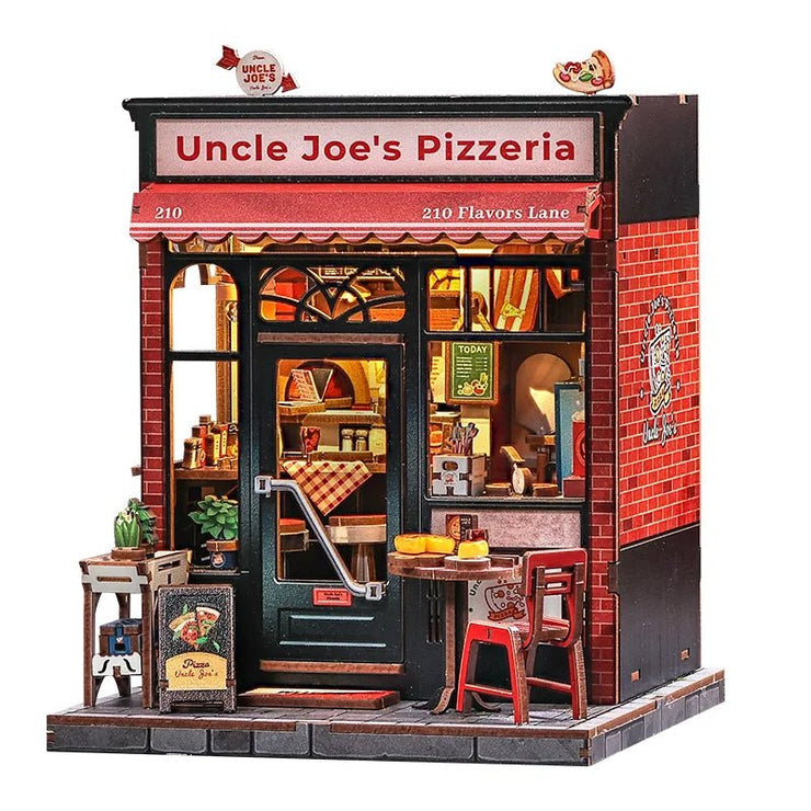 CuteBee Uncle Joe's Pizzeria miniature house DIY kit