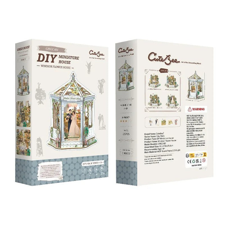 CuteBee Windsor Flower House miniature house DIY kit
