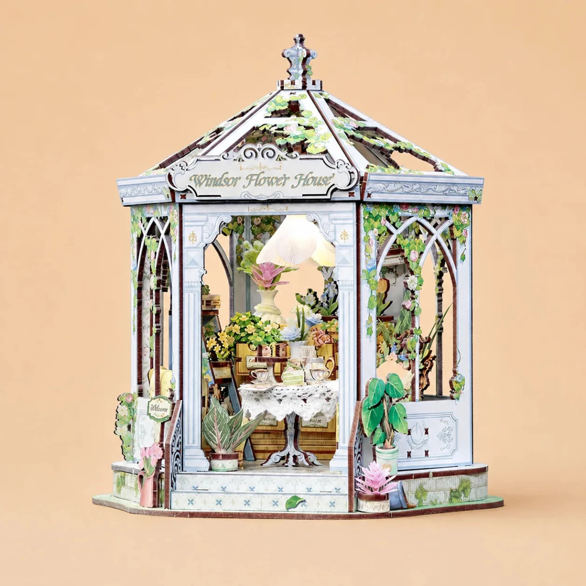 CuteBee Windsor Flower House Miniature House DIY Kit - Little Worlds