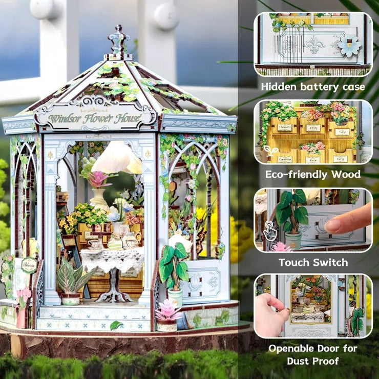 CuteBee Windsor Flower House miniature house DIY kit