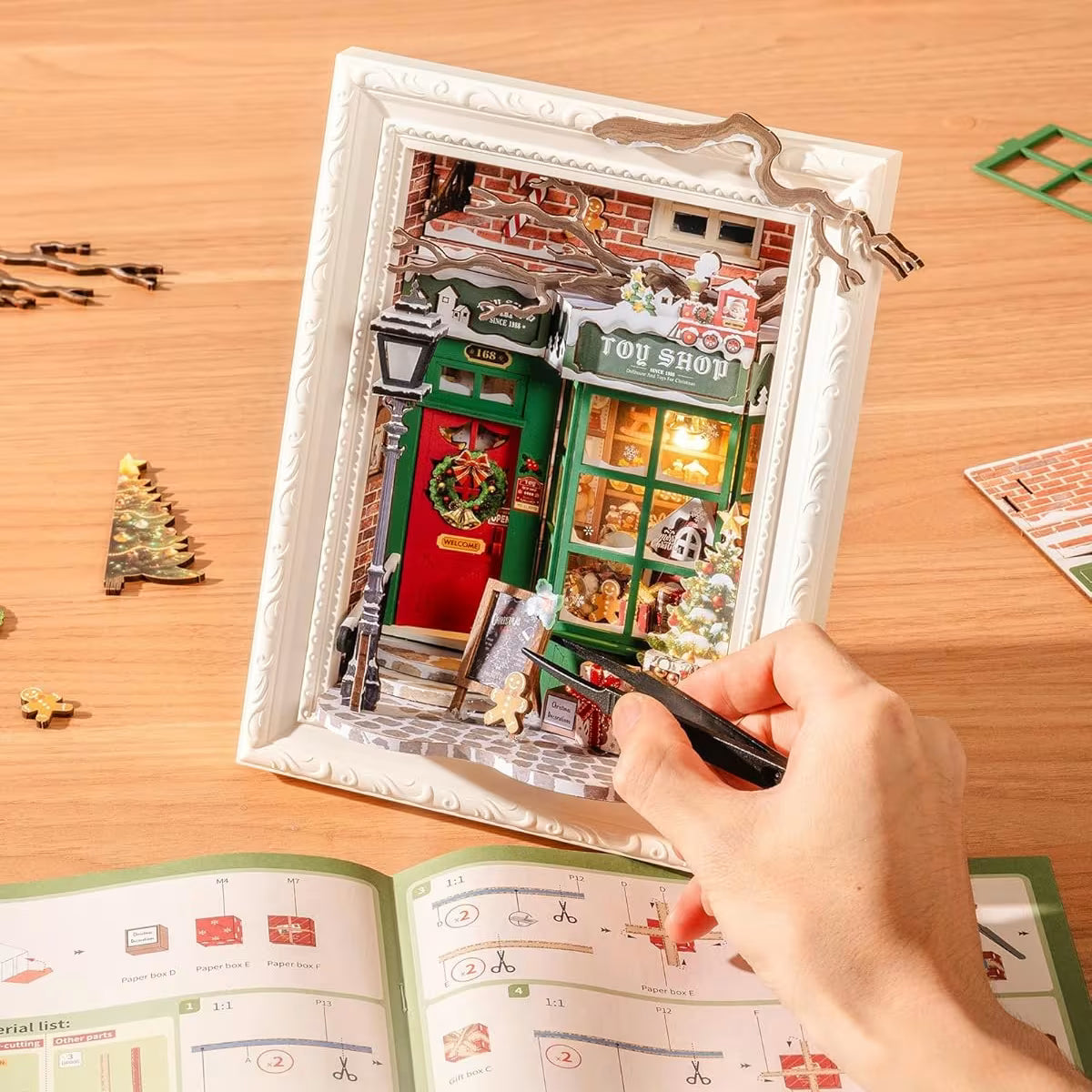 Rolife Christmas Toy Shop DIY Dollhouse Miniature Frame - Little Worlds