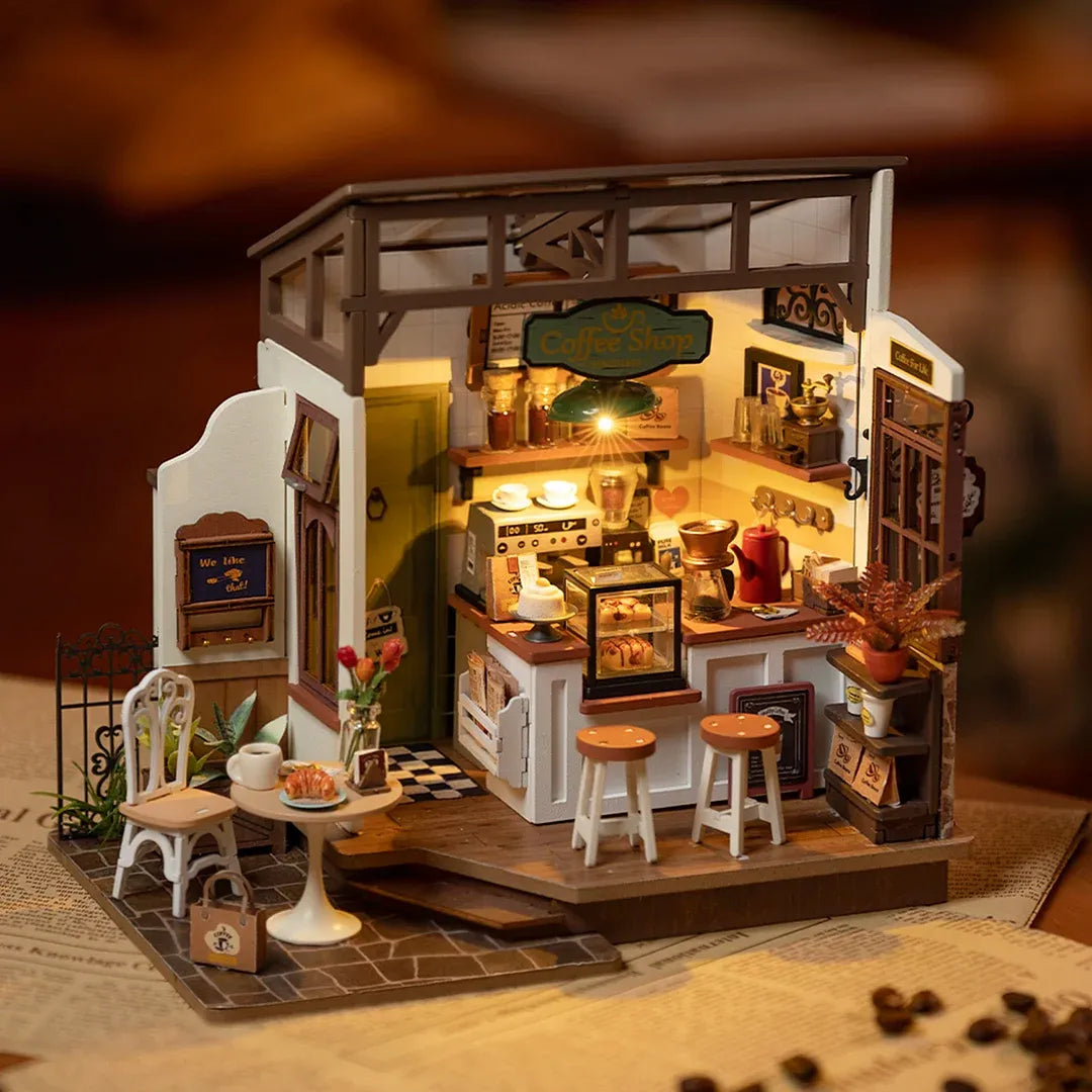 Rolife Coffee Shop DIY Miniature Kit