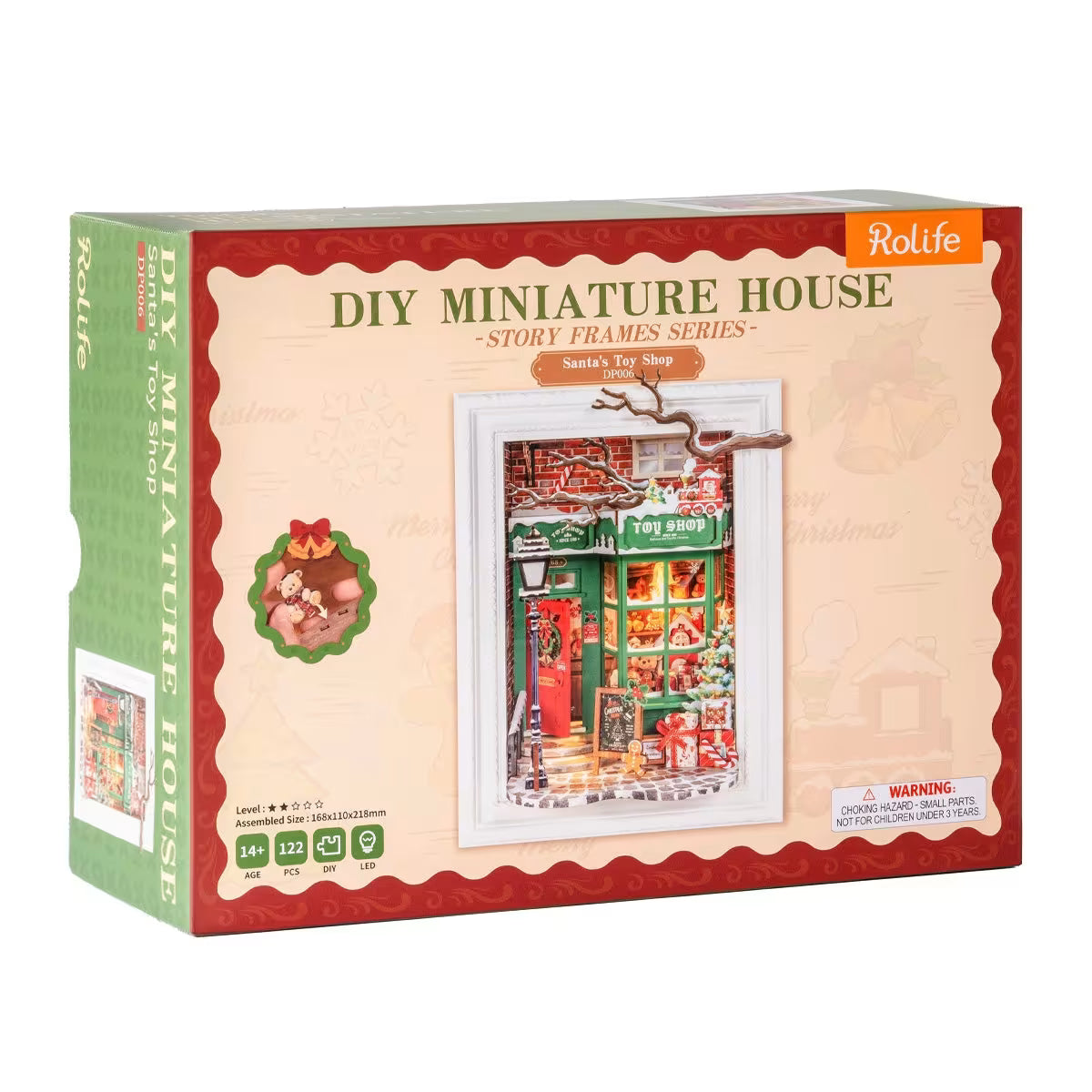 Rolife Christmas Toy Shop DIY Dollhouse Miniature Frame - Little Worlds