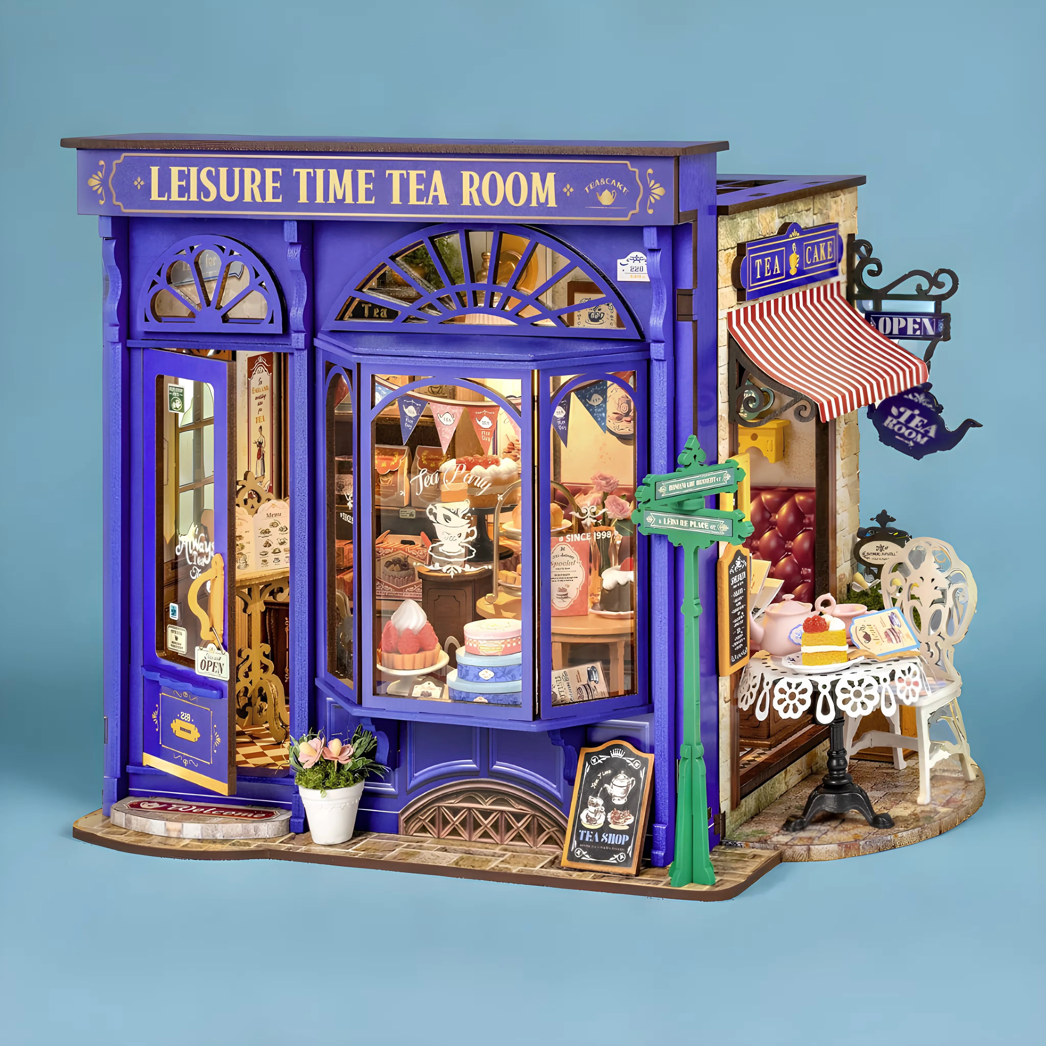 Rolife Leisure Time Tea Room DIY Miniature Kit