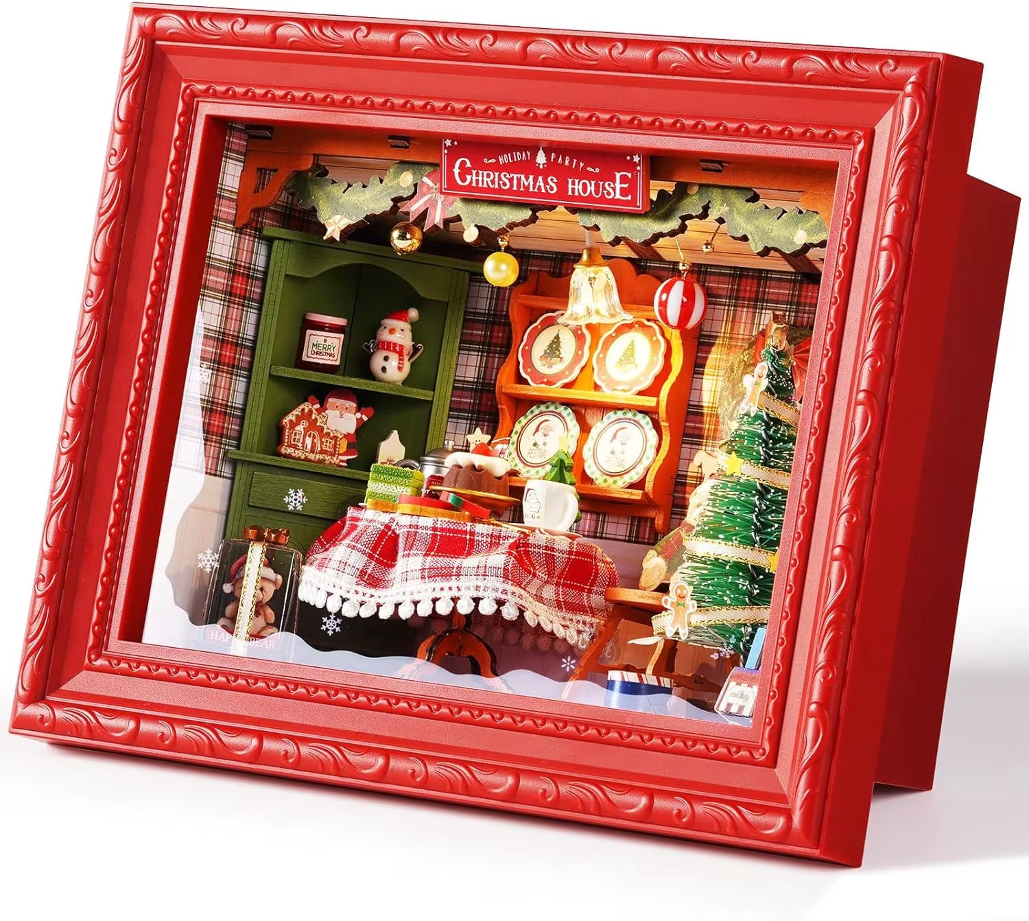 Rolife Christmas Eve Party DIY Miniature Dollhouse Frame - Little Worlds