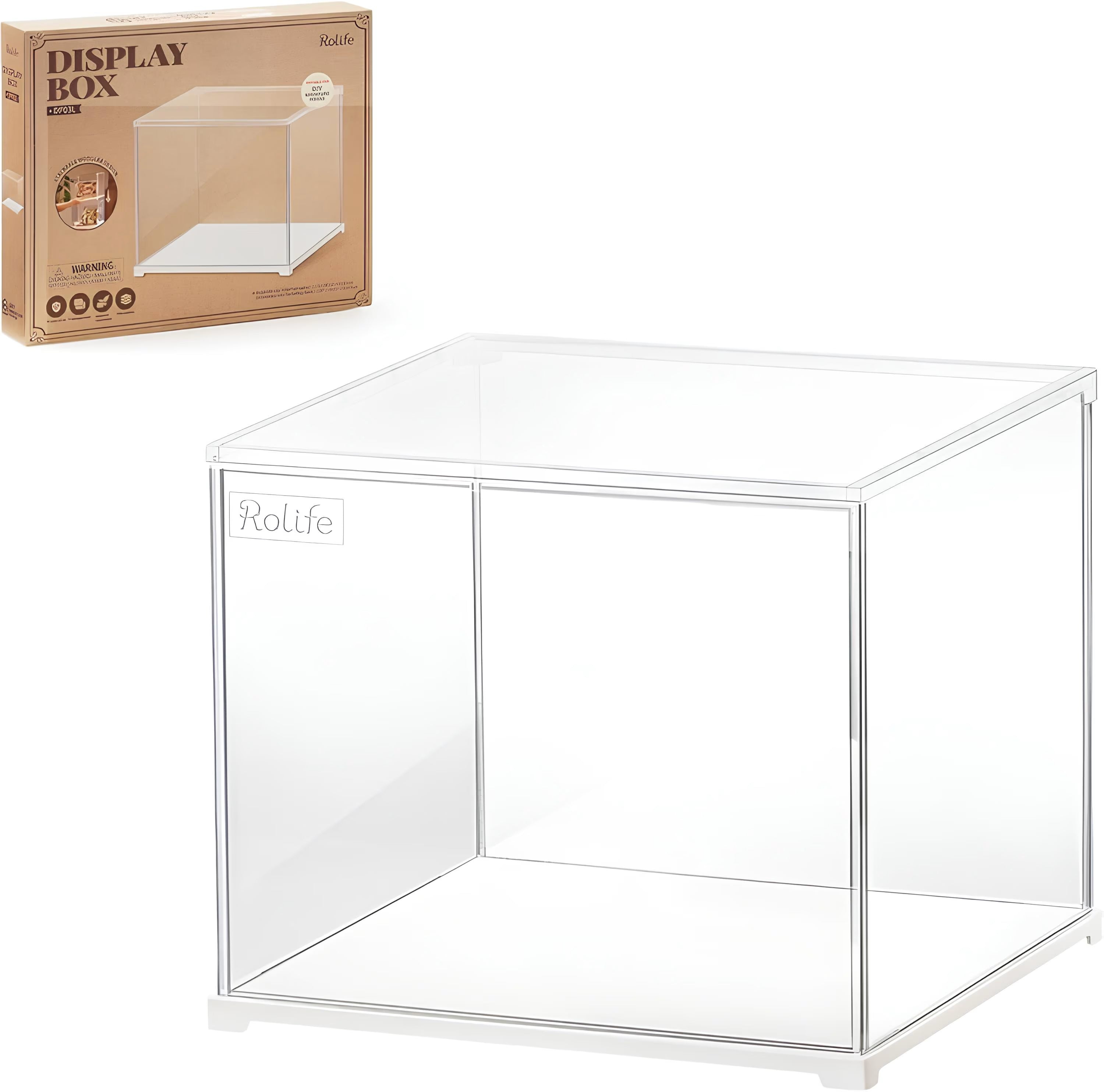 Rolife Acrylic Display Box Dust Cover for Large Miniatures - Little Worlds
