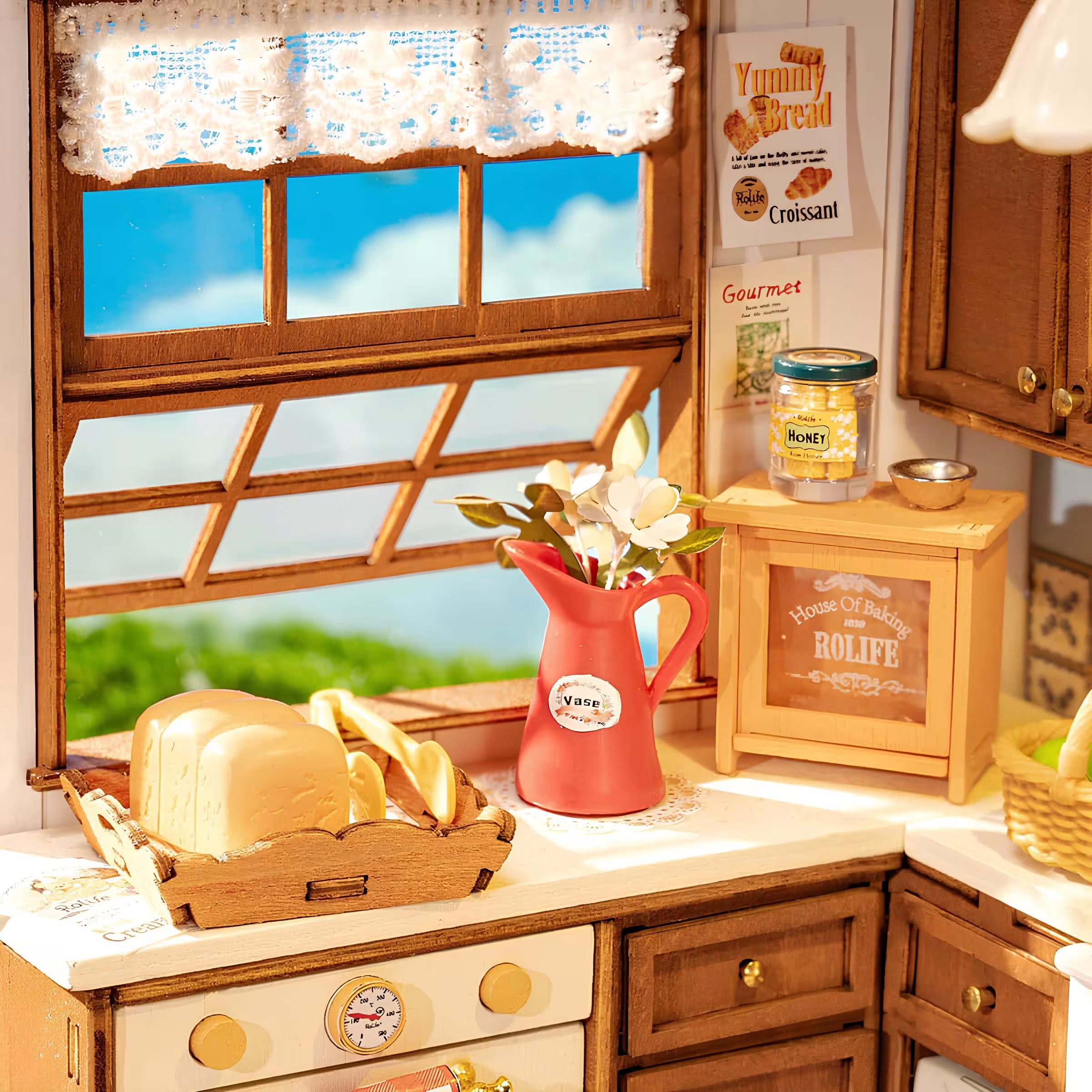 Rolife Baking Kitchen DIY Miniature Kit - Little Worlds