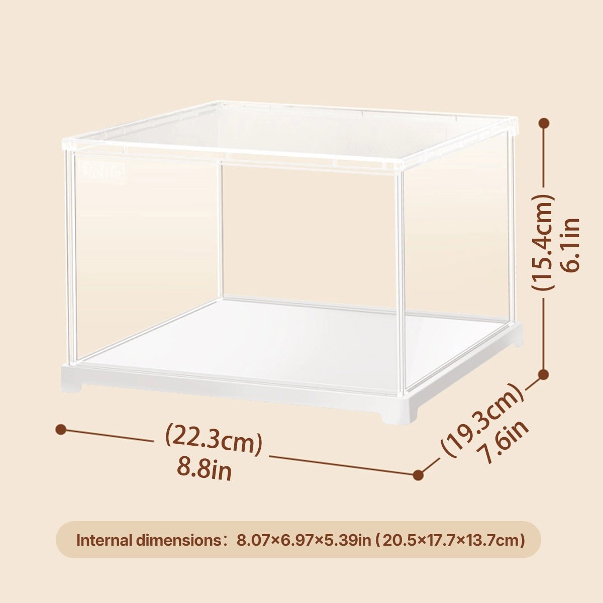 Rolife Acrylic Display Box Dust Cover for Small Miniatures - Little Worlds