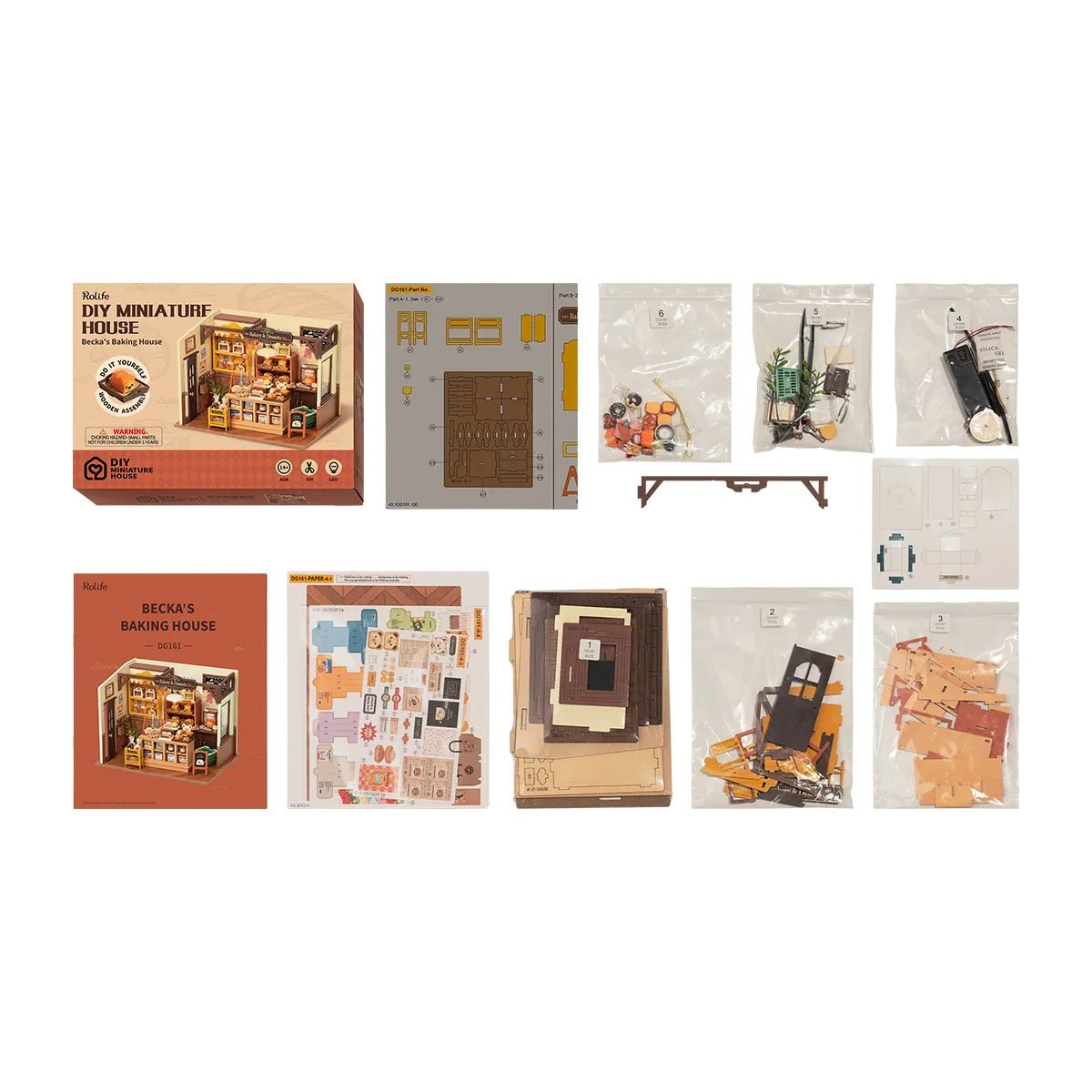 Rolife Becka's Baking House DIY Miniature Kit - Little Worlds