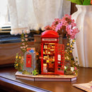 Rolife Blossom Book Booth DIY miniature model kit