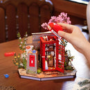 Rolife Blossom Book Booth DIY miniature model kit