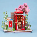 Rolife Blossom Book Booth DIY miniature model kit