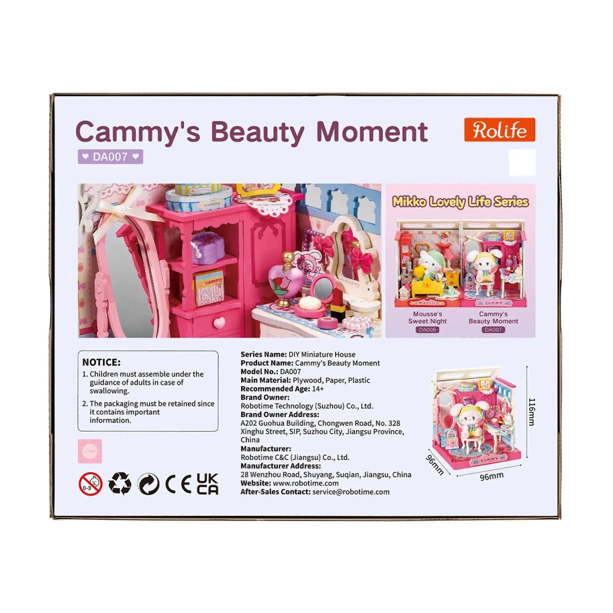 Rolife Cammy's Beauty Moment DIY Miniature Kit - Little Worlds