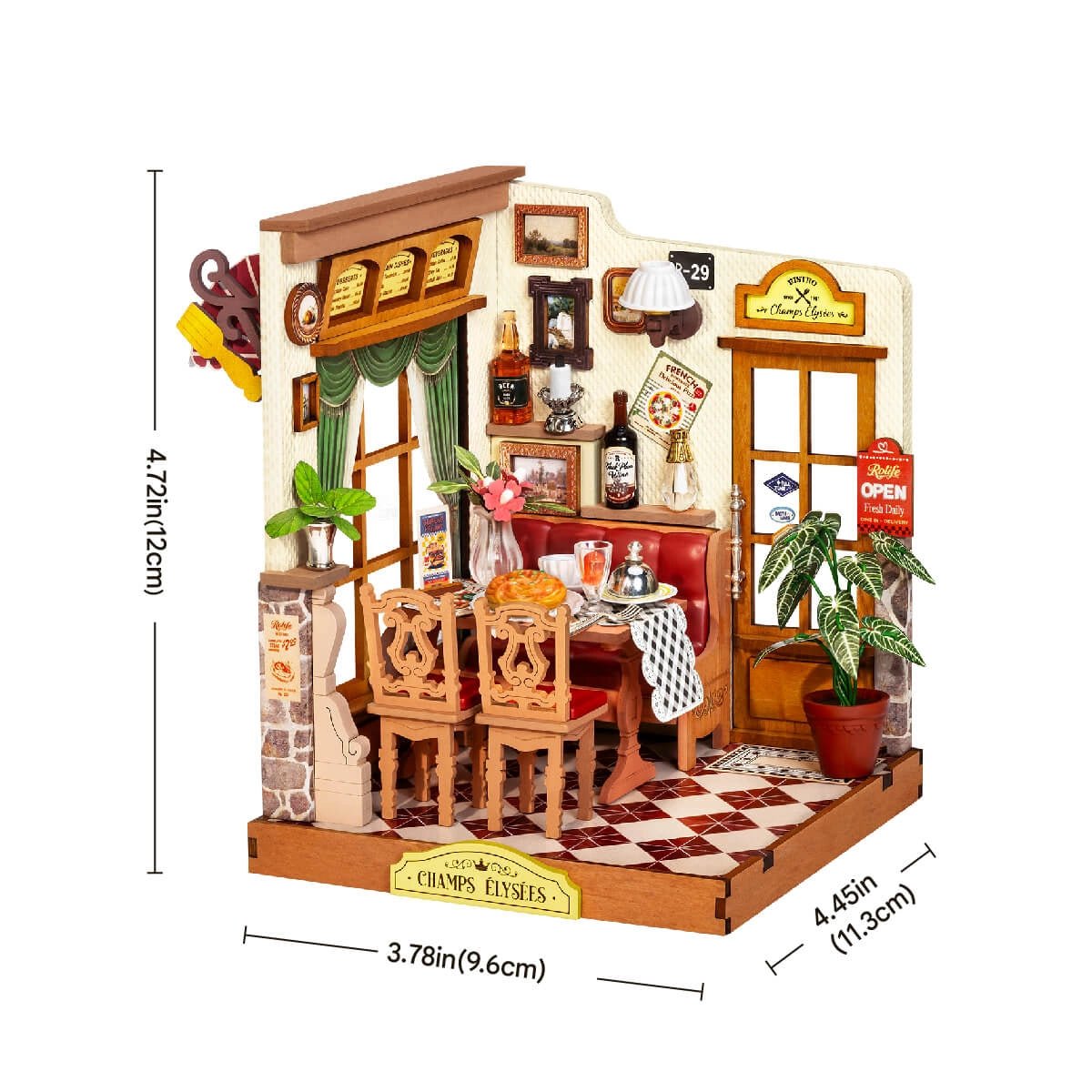 Rolife Champs - Elysees Bistro DIY Miniature Kit - Little Worlds