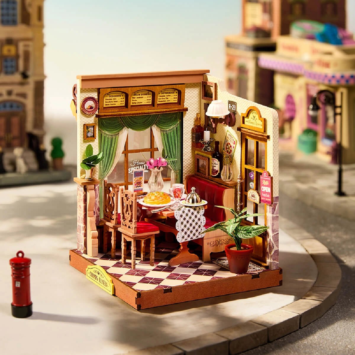 Rolife Champs - Elysees Bistro DIY Miniature Kit - Little Worlds