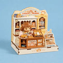Rolife Cookii Bunny's Cookie Shop DIY miniature kit with Figurine