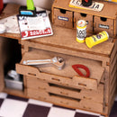 Rolife Garage Workshop DIY miniature kit