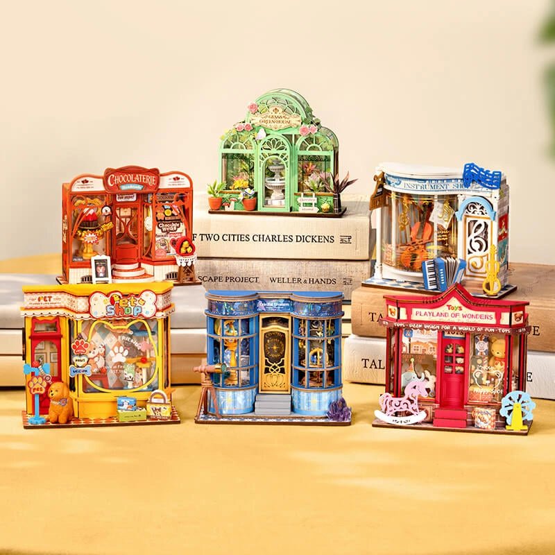 Rolife Green Fountain Garden DIY Miniature Kit - Little Worlds