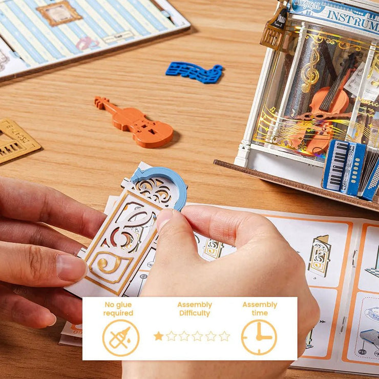 Rolife Melody Instrument Shop DIY miniature kit