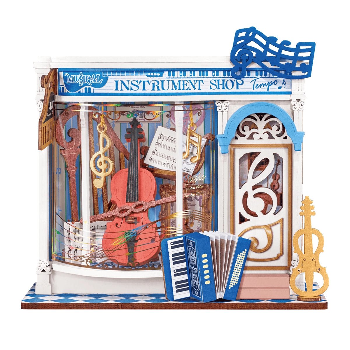 Rolife Melody Instrument Shop DIY Miniature Kit - Little Worlds