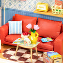 Rolife Mini Super Creator Country Blue Lounge DIY Miniature