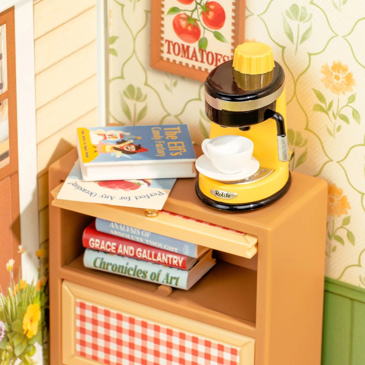 Rolife Mini Super Creator Floral Dining Room DIY Miniature - Little Worlds