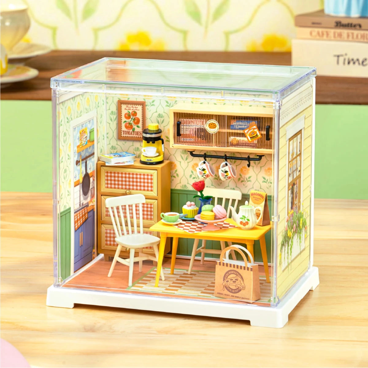 Rolife Mini Super Creator Floral Dining Room DIY Miniature - Little Worlds