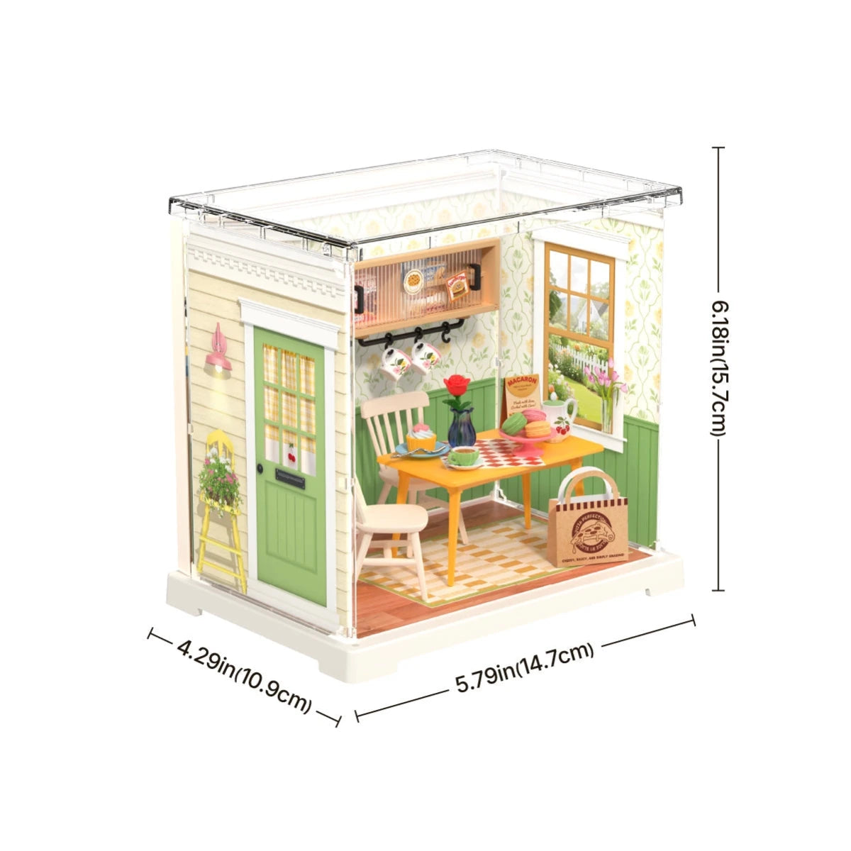 Rolife Mini Super Creator Floral Dining Room DIY Miniature - Little Worlds
