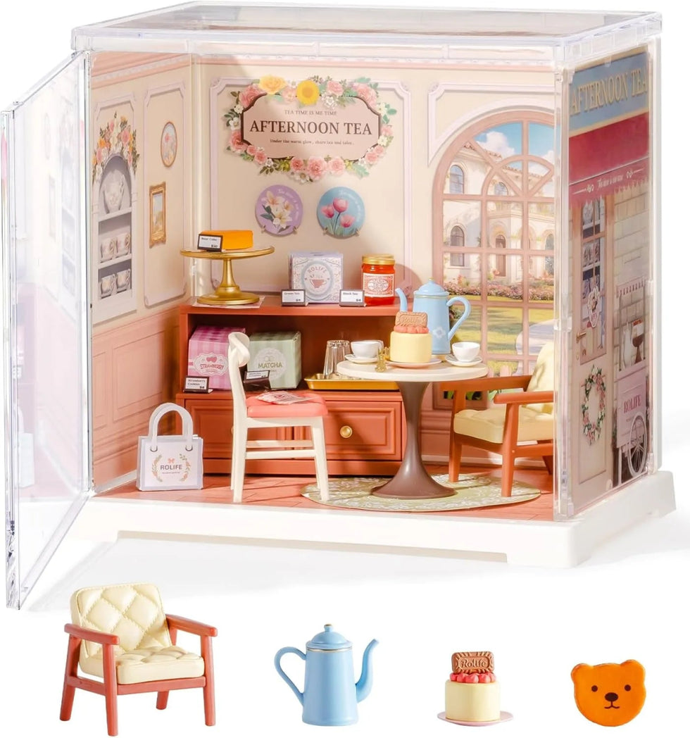 Rolife Mini Super Creator Honey Tea Lounge DIY Miniature