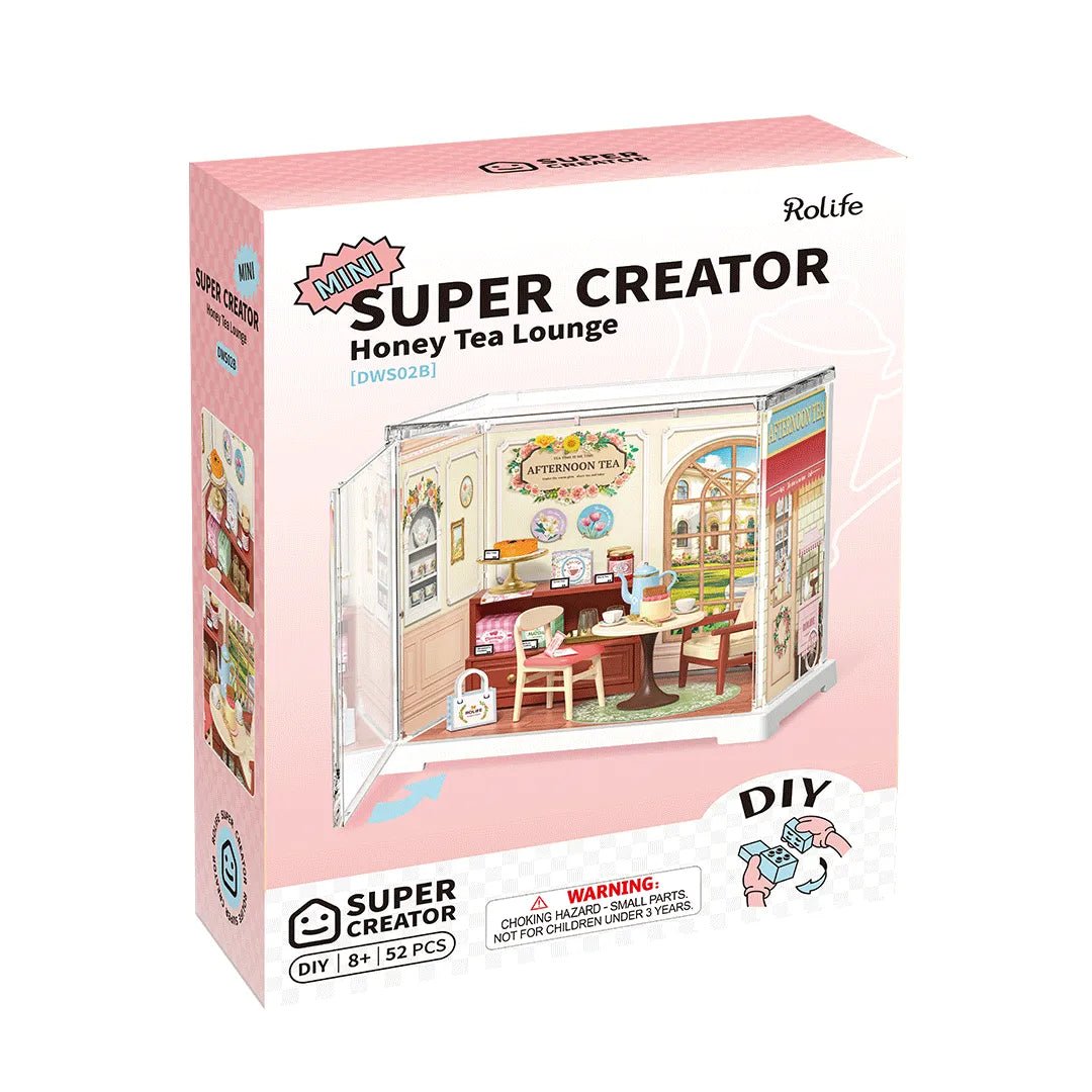 Rolife Mini Super Creator Honey Tea Lounge DIY Miniature - Little Worlds