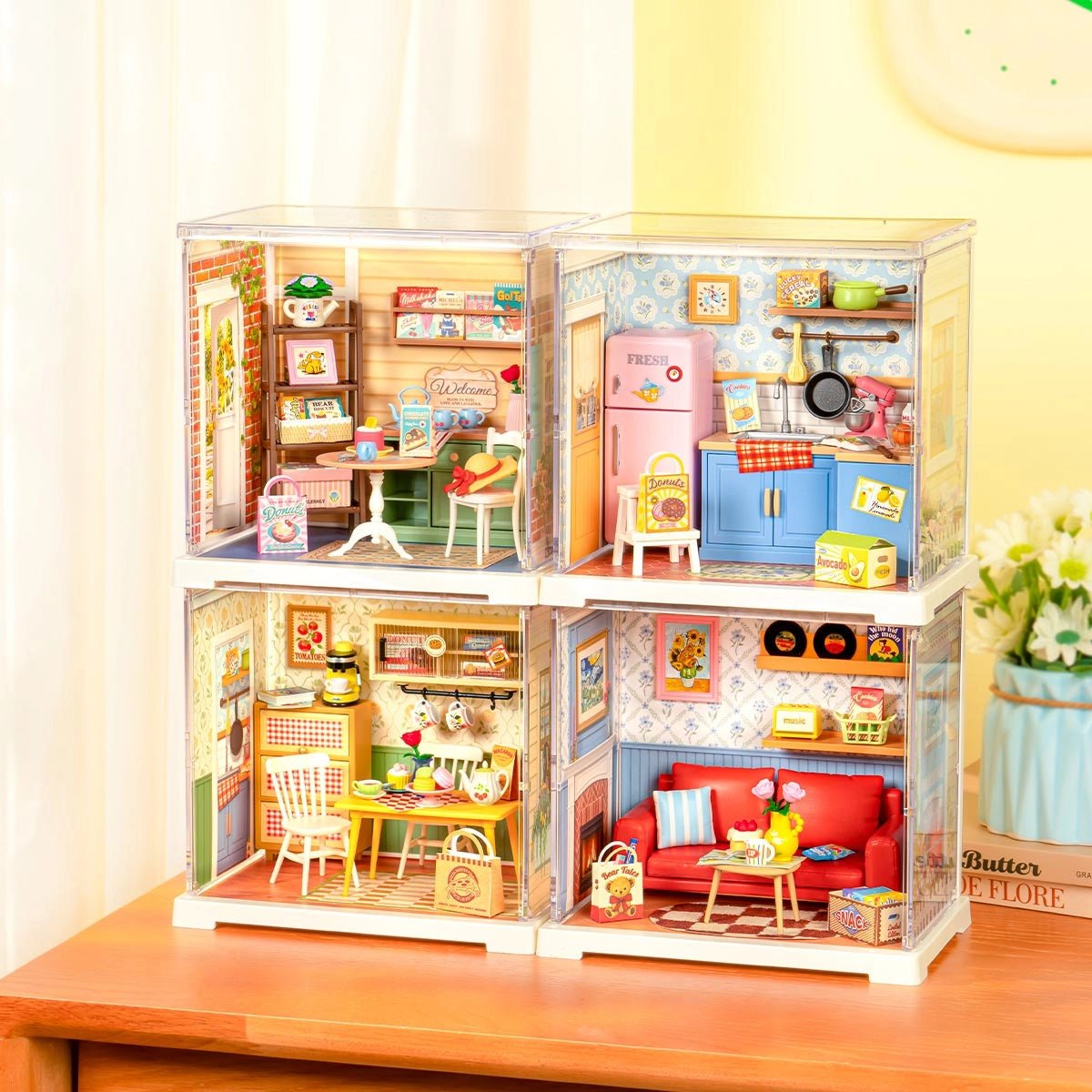 Rolife Mini Super Creator Sunshine Sip Porch DIY Miniature - Little Worlds