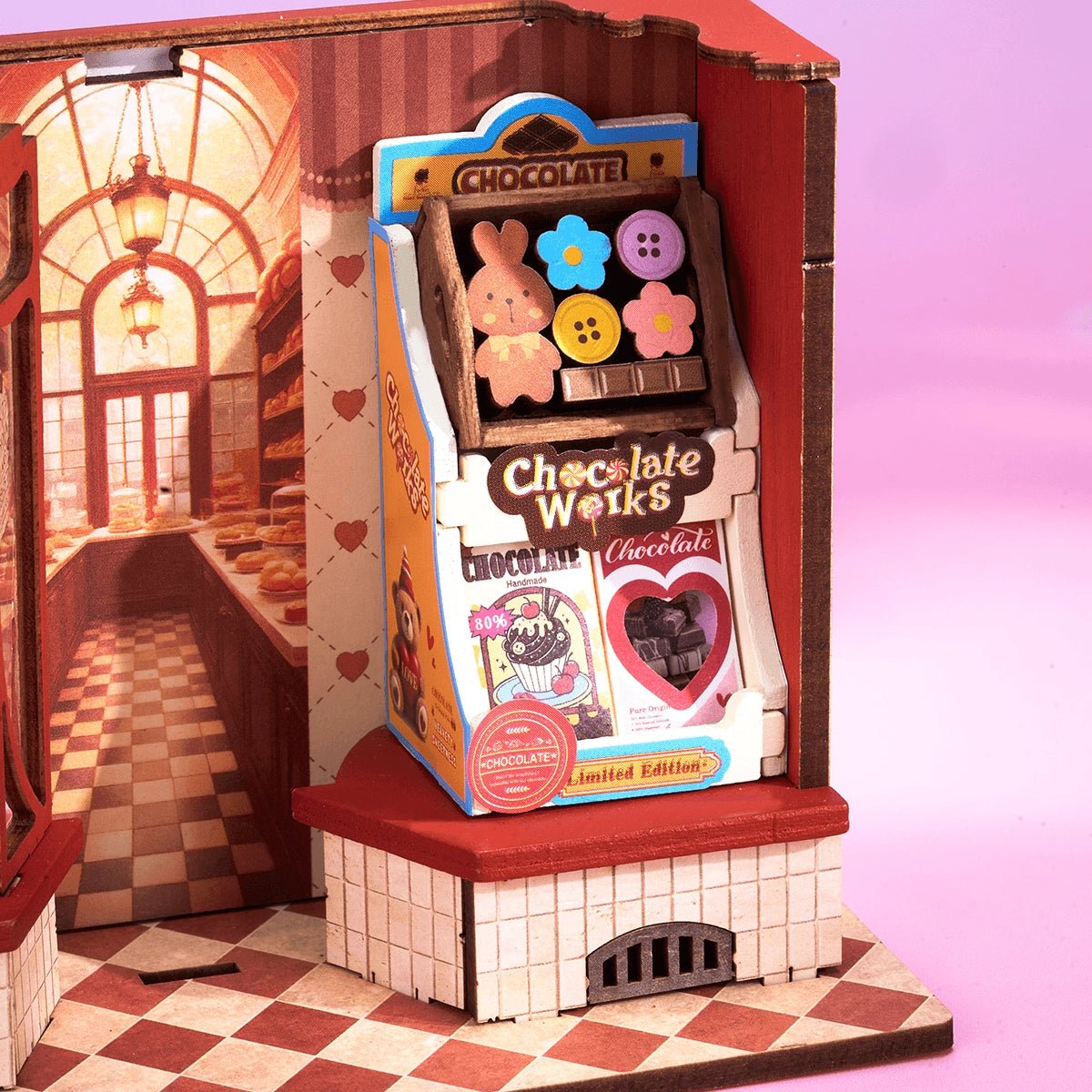 Rolife Sweet Chocolate Shop DIY Miniature Kit - Little Worlds