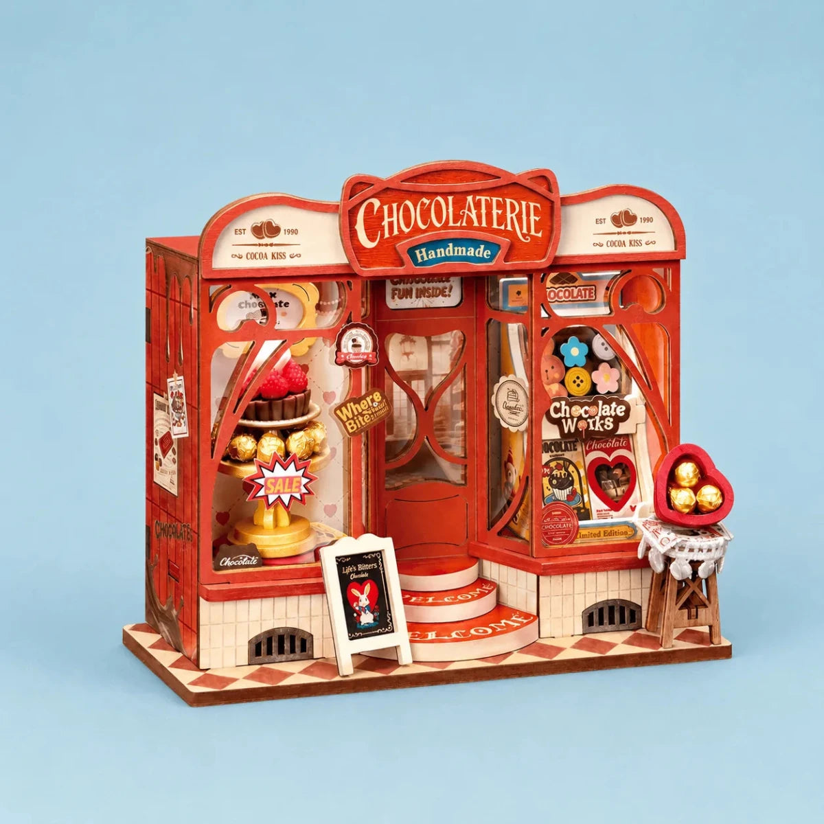 Rolife Sweet Chocolate Shop DIY Miniature Kit - Little Worlds