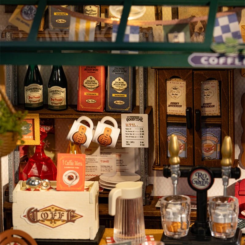 Rolife Tipsy Restaurant DIY Miniature Kit - Little Worlds