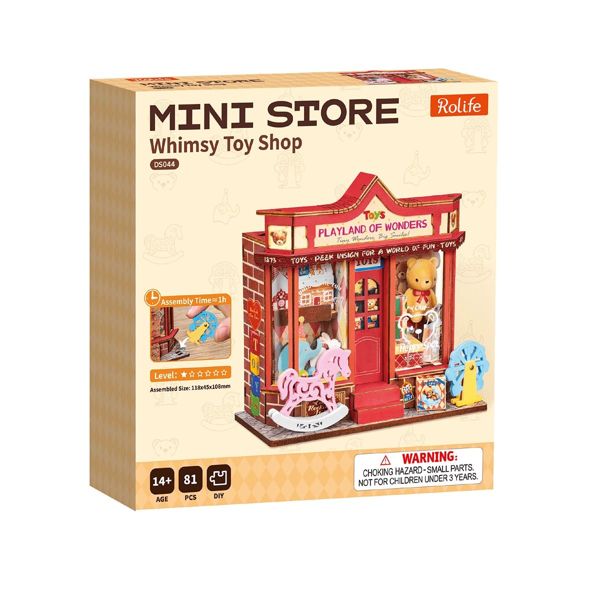 Rolife Whimsy Toy Shop DIY Miniature Kit - Little Worlds
