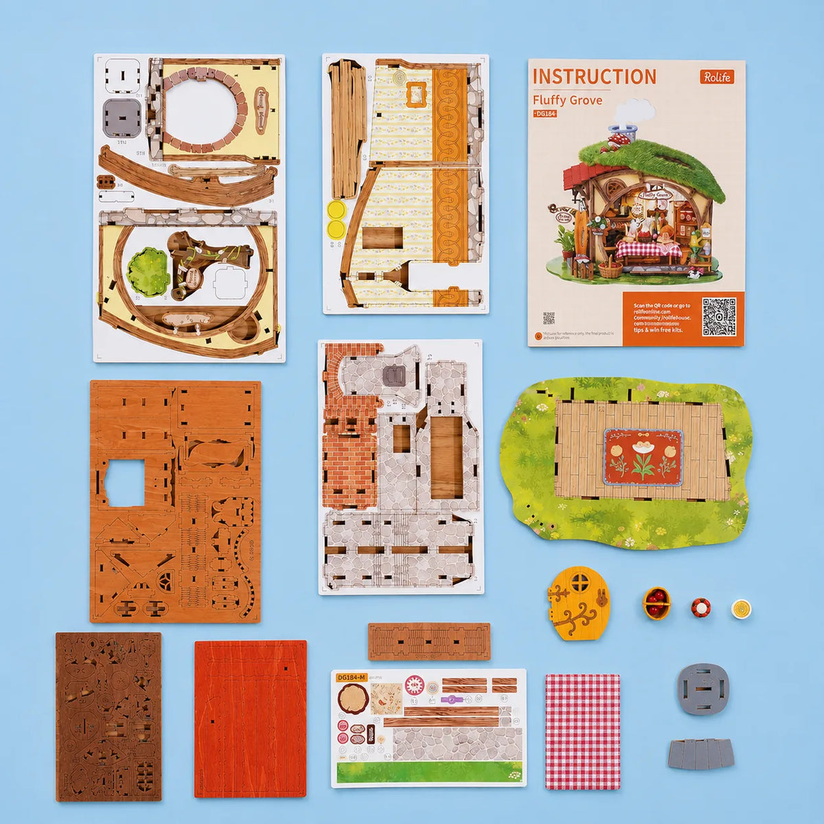 Rolife Fluffy Grove DIY Miniature Kit