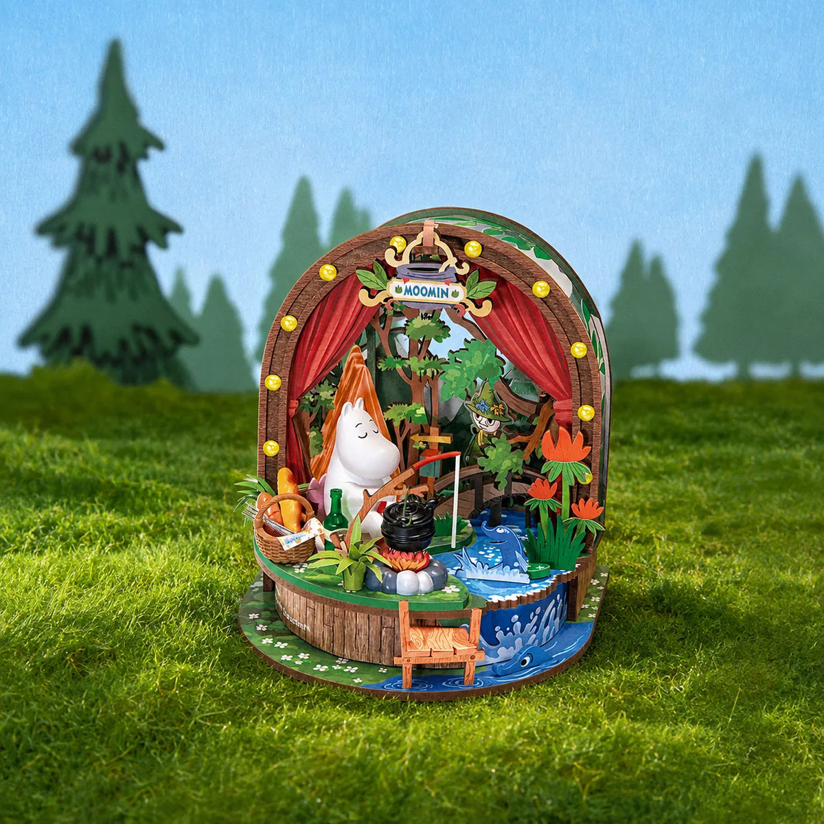 Rolife Moomintroll's Forest Camp DIY Miniature Kit
