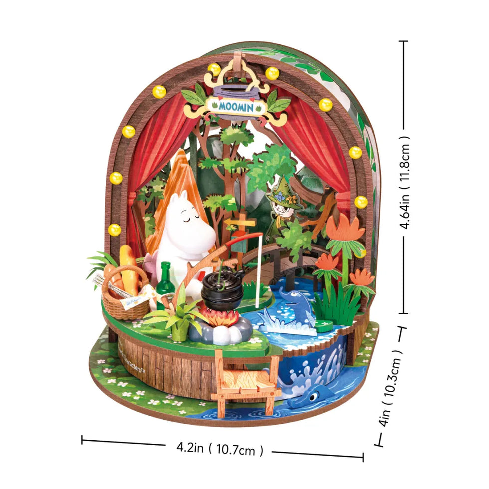 Rolife Moomintroll's Forest Camp DIY Miniature Kit