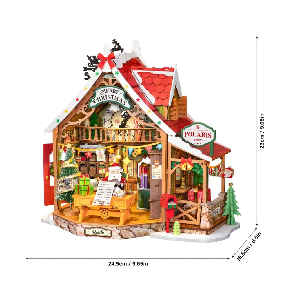 Rolife Polaris Post Office DIY Miniature Kit