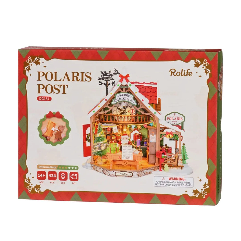 Rolife Polaris Post Office DIY Miniature Kit