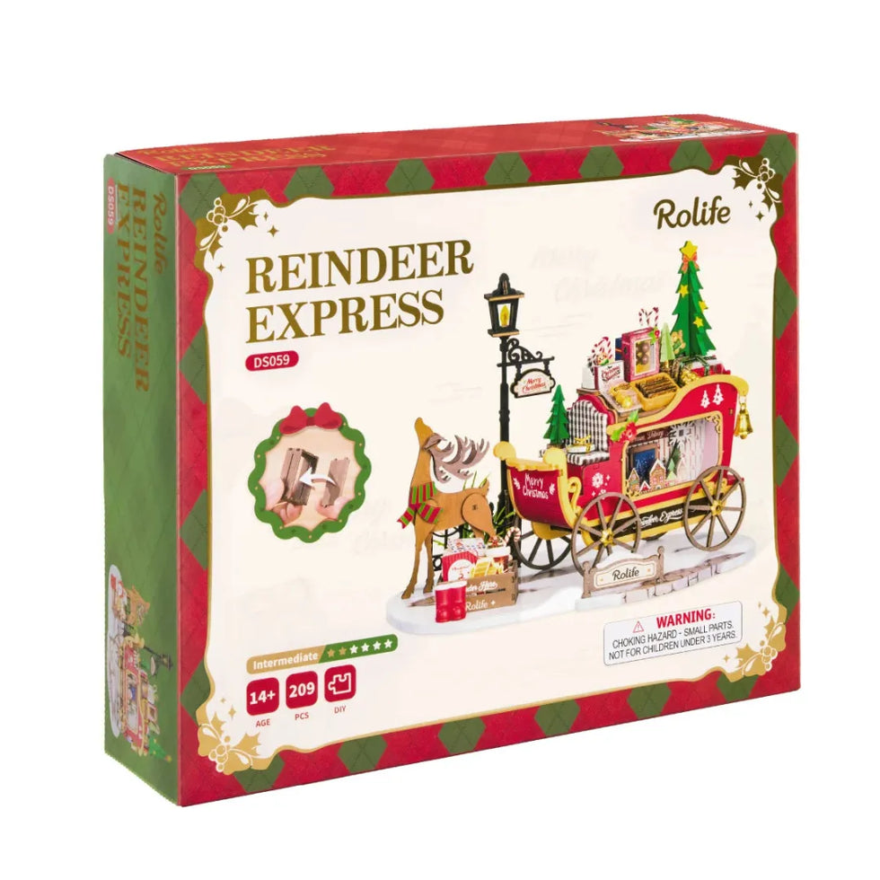 Rolife Reindeer Express DIY Miniature