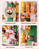 Rolife Christmas Sweet Shack DIY Miniature Dollhouse Kit