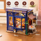 Rolife Leisure Time Tea Room DIY Miniature Kit - Little Worlds